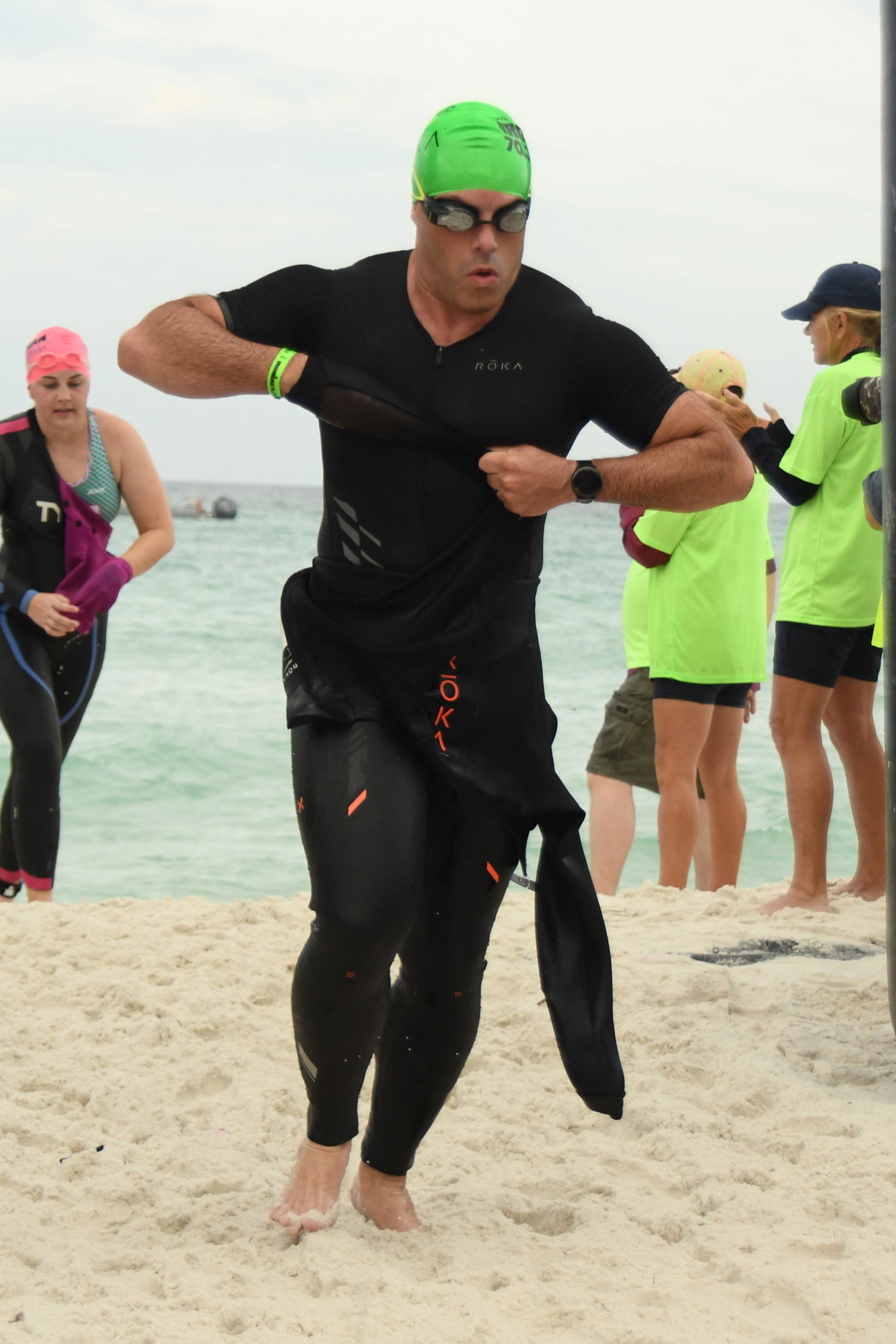Ironman 70.3 — swim exit